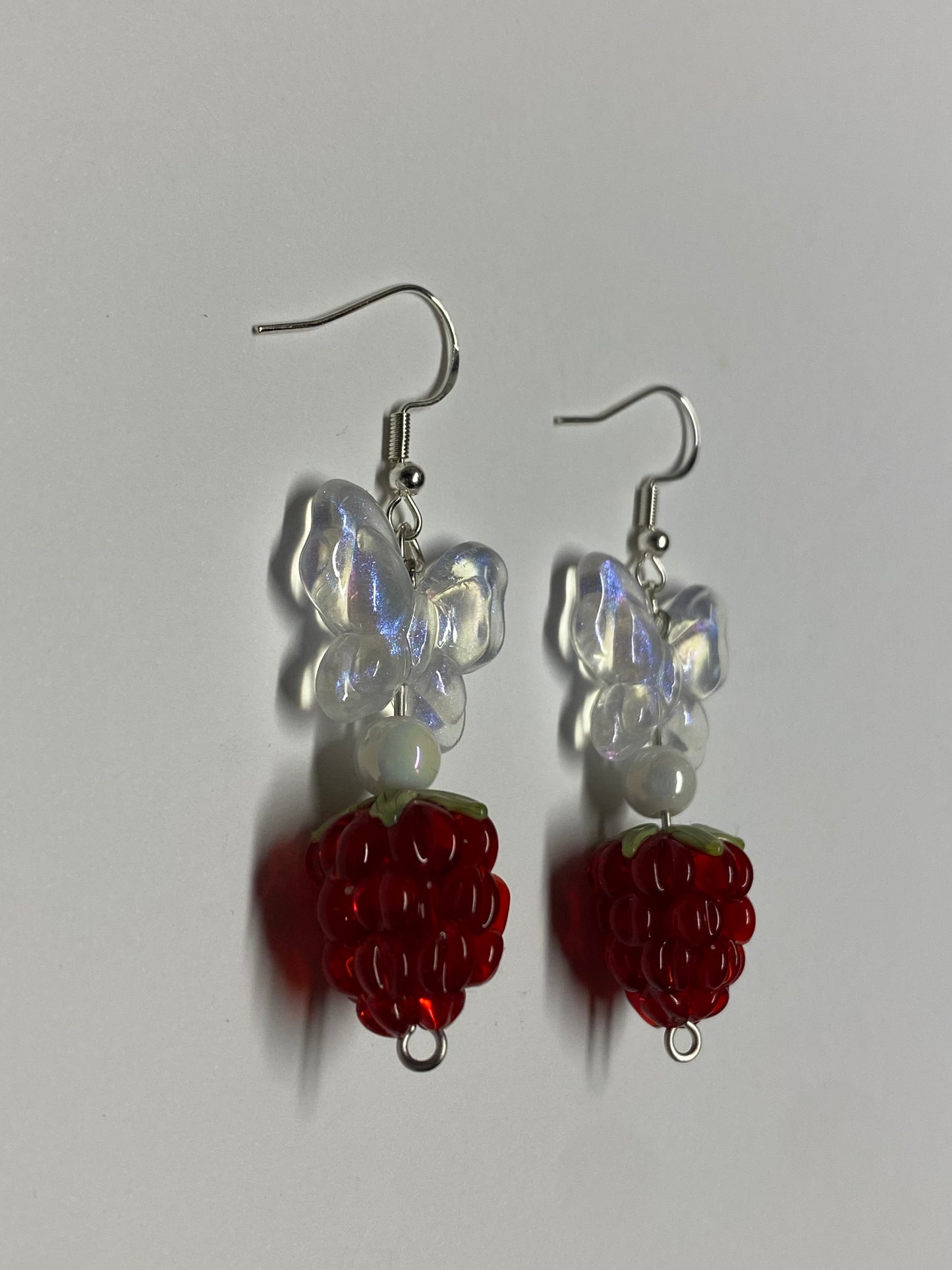 ‘Berry Butterfly’ Earrings [Red]