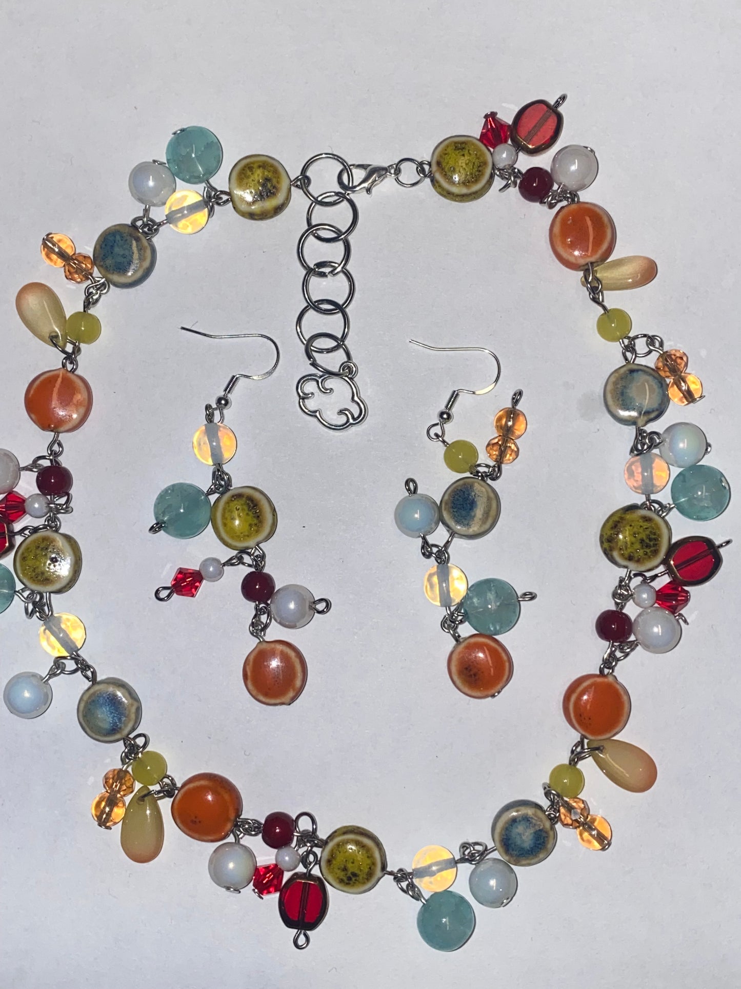 Colourful wonder - Earrings and Necklace